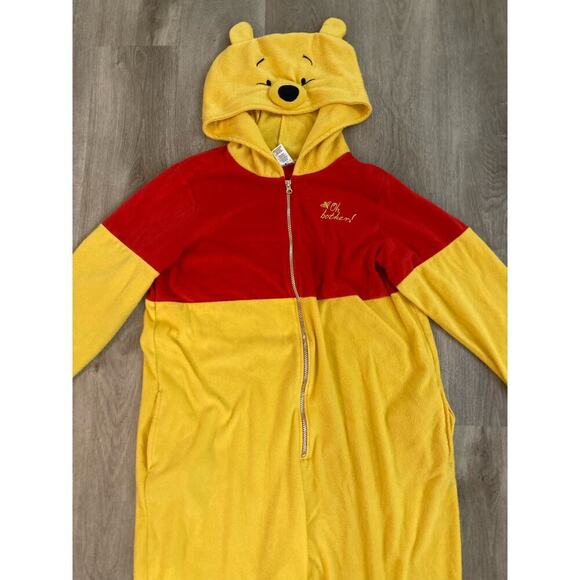 Disney Red and Yellow Winnie the Pooh Pajama Onesie - Picture 7 of 9